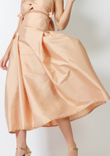 Load image into Gallery viewer, Mitos Midi Taffeta Corset Skirt